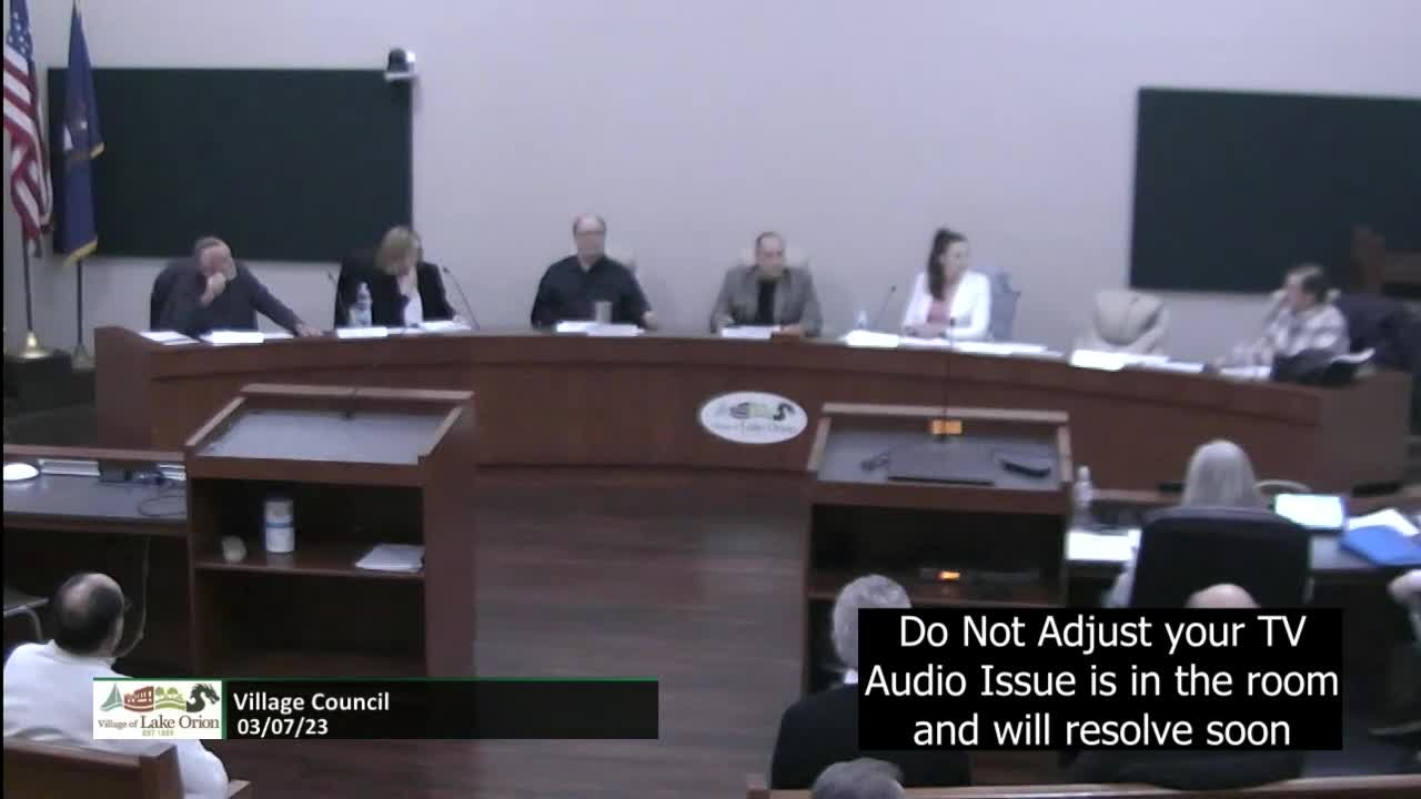 Thumbnail image for Village Council Meeting 3-13-2023