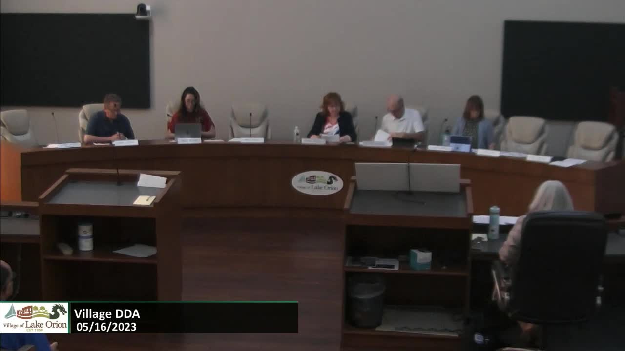 Thumbnail image for Village DDA Meeting 5-16-2023