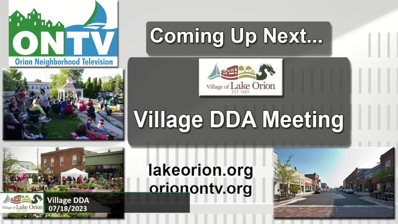 Thumbnail image for Village DDA Meeting 7-18-2023