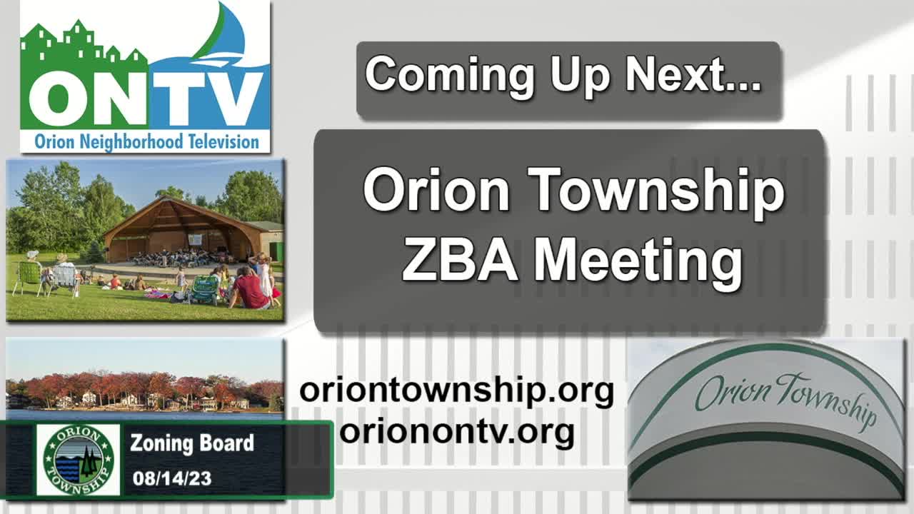 Township ZBA Meeting 8-14-2023