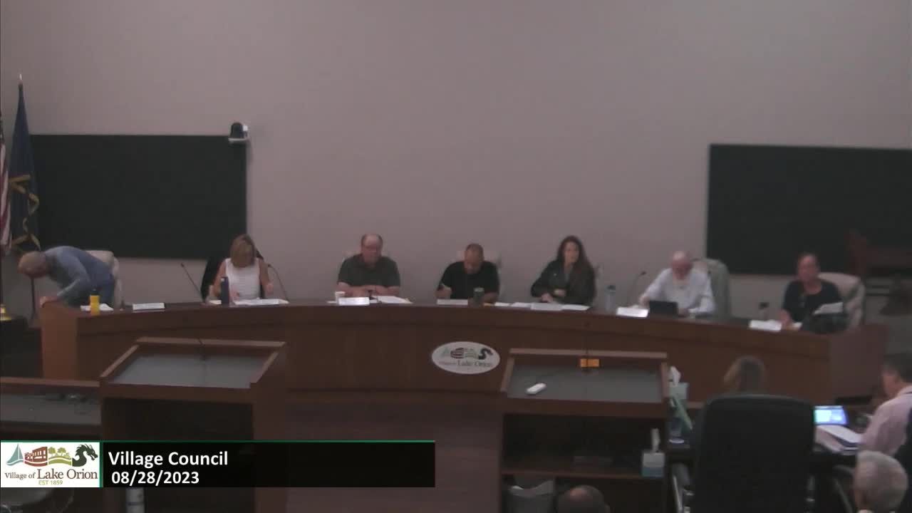Thumbnail image for Village Council Meeting 8-28-2023