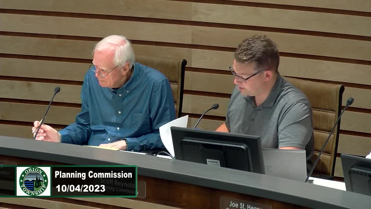Township Planning Commission Meeting 10-4-2023