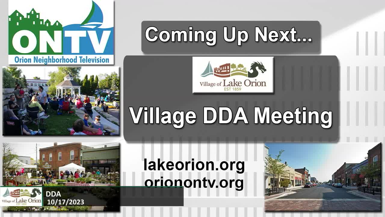 Thumbnail image for Village DDA Meeting 10-17-2023