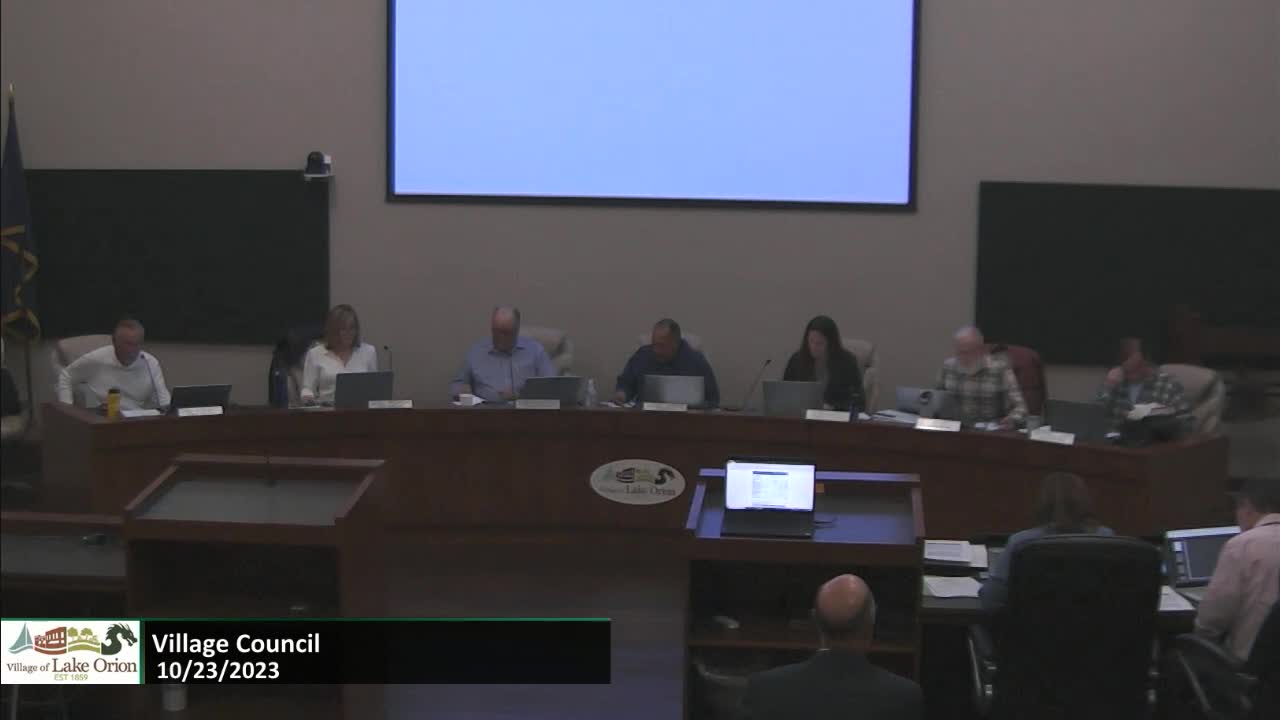Thumbnail image for Village Council Meeting 10-23-2023