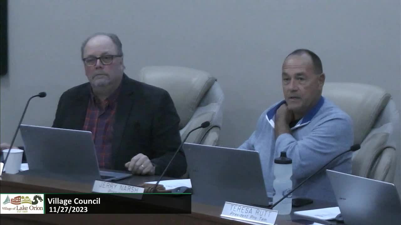 Thumbnail image for Village Council Meeting 11-27-2023