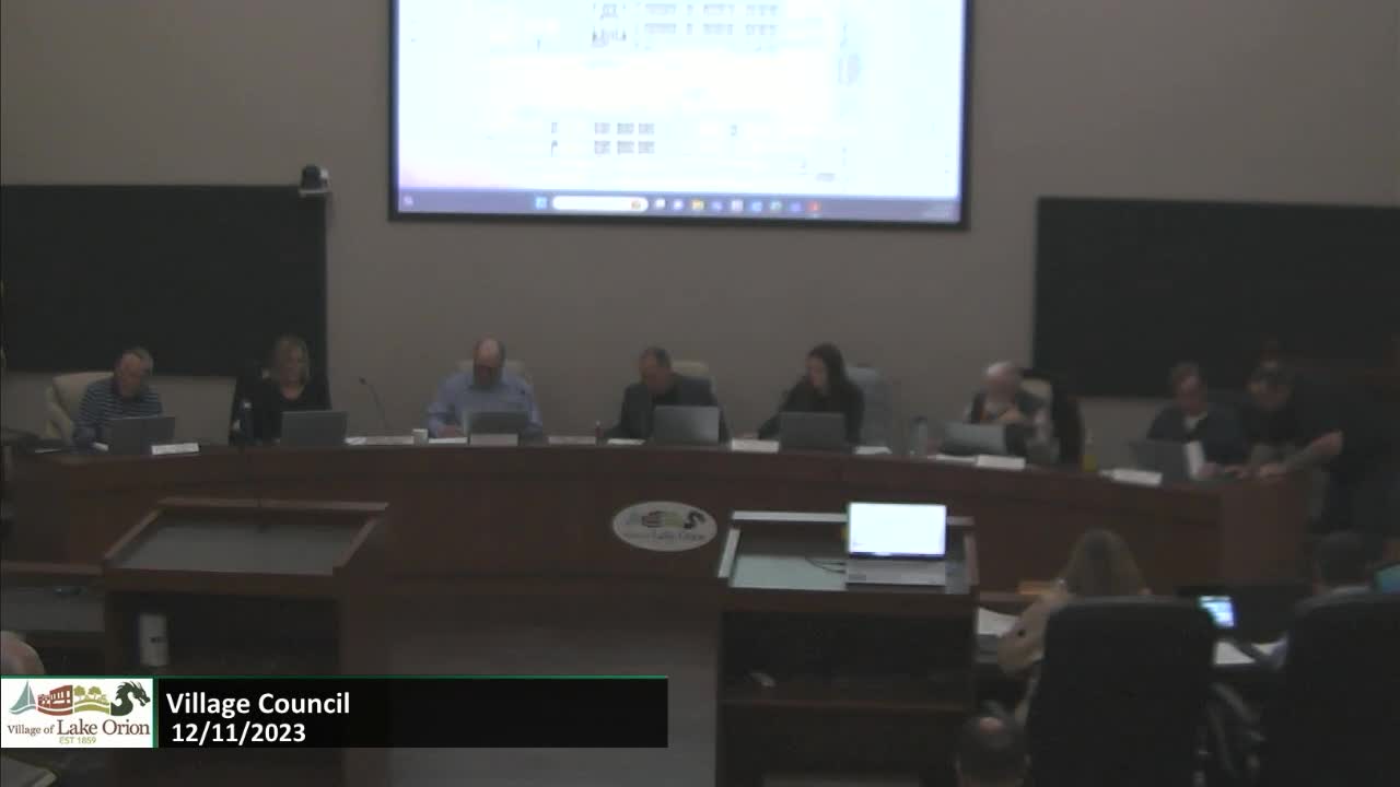 Thumbnail image for Village Council Meeting 12-11-2023