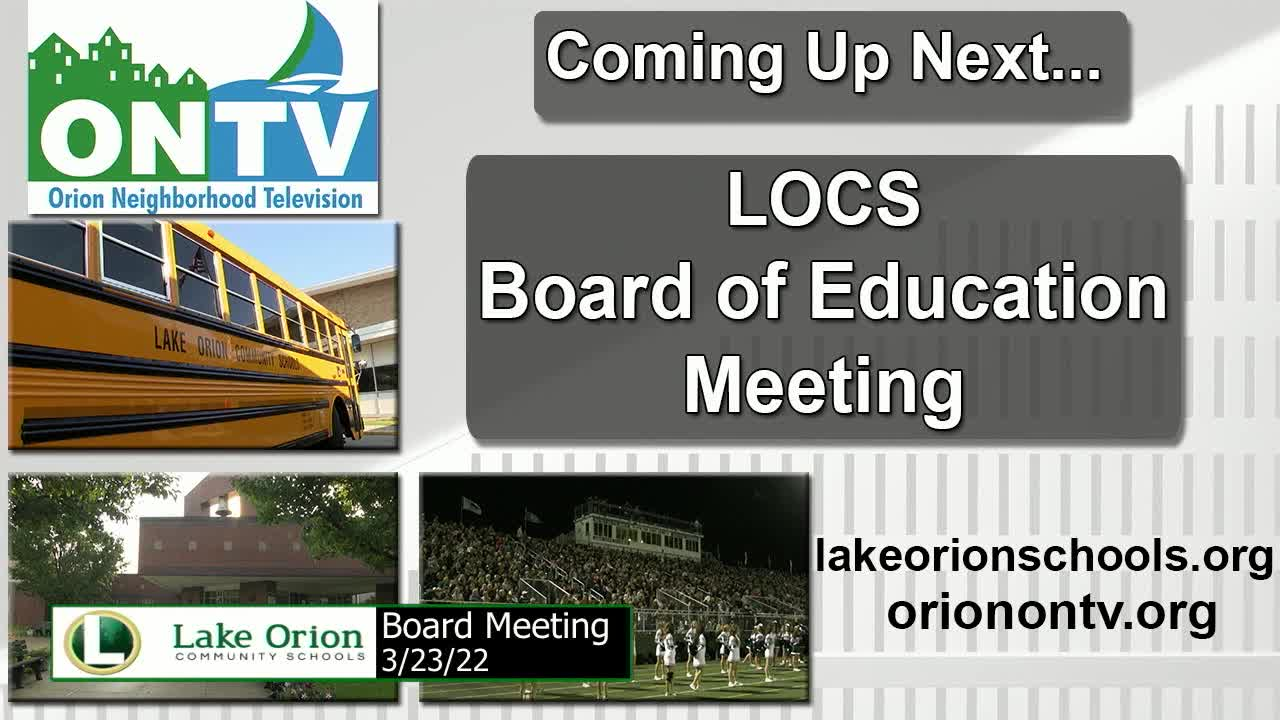 Thumbnail image for School Board Meeting 3-23-2022