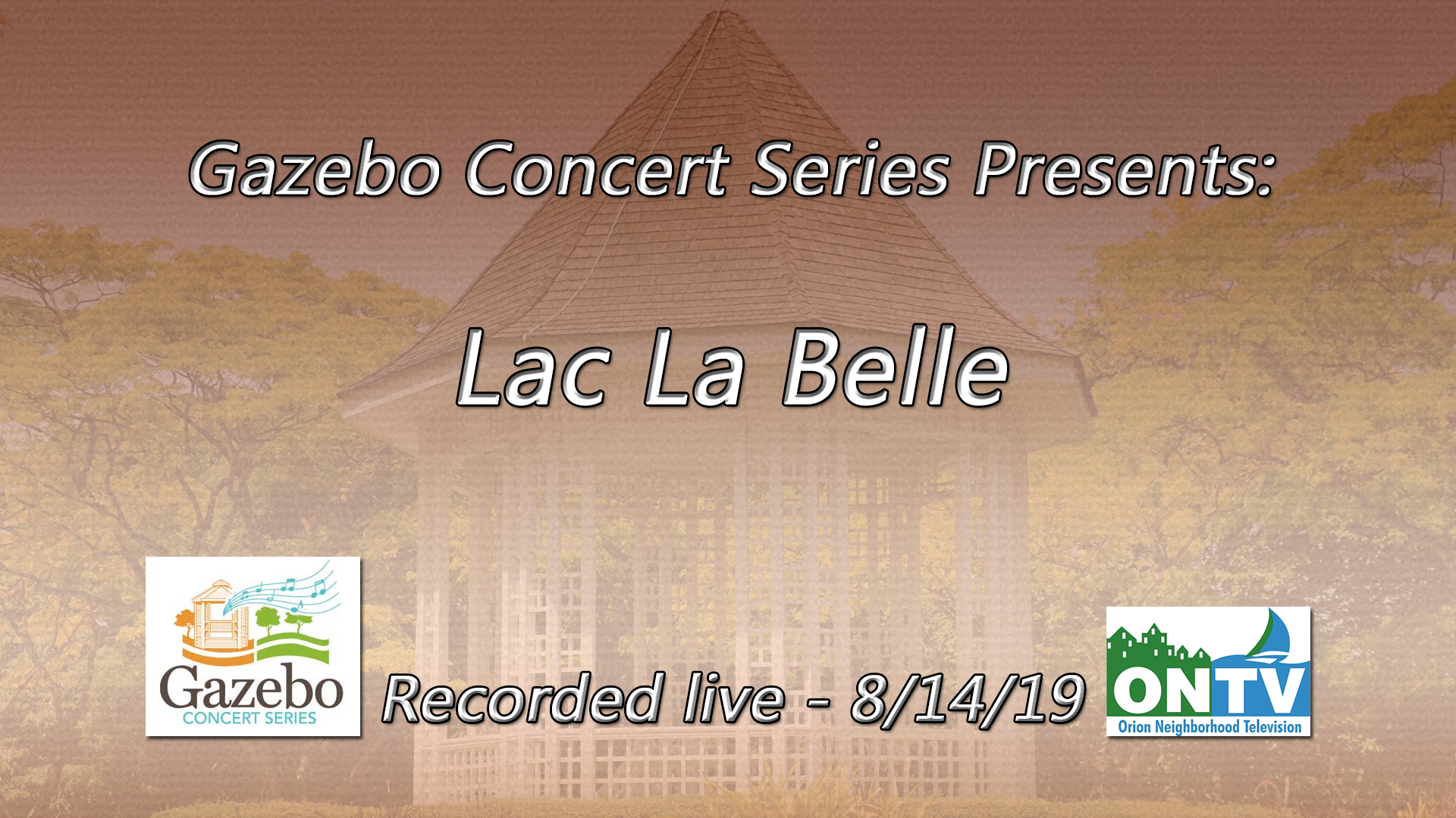 Thumbnail image for Gazebo Concert Lac La Belle 08/14/19