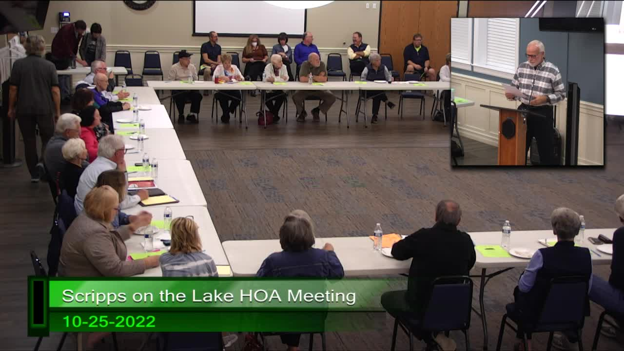 Scripps HOA Meeting 10-25-2022