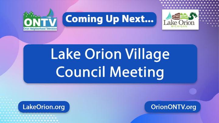 Thumbnail image for Village Council Meeting 8-10-2026