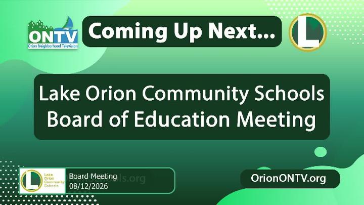 Thumbnail image for School Board Meeting 08-12-2026